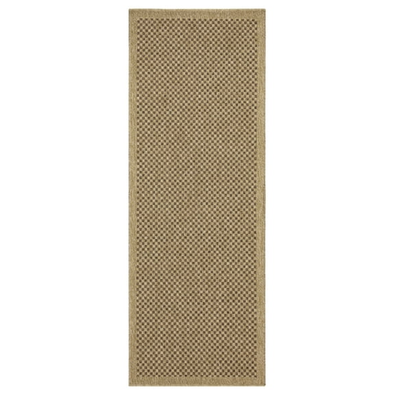 2ft7in x 7ft3in Indoor/Outdoor Runner Area Rug,Boho Garden Entryway Door Carpet