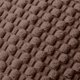 thumbnail image 5 of Fundas de almohada de tejido suave tamaño estándar transpirables, amigables con la cara, cubiertas decorativas de tejido de almohada con rayas de pana Corduroy - Café, 5 of 6