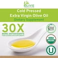 thumbnail image 2 of Organic High Polyphenol Rich Extra Virgin Olive Oil OLIVIE PLUS 30X | Moroccan Desert Olive Oil | EVOO | MD Recommended | Organic, Kosher | 250 ml Glass Bottle, 2 of 7