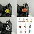 thumbnail image 2 of Zinc Alloy Decorative Keychain With Cricket Ball Pattern Stylish Jewelry For Daily Use, 2 of 16