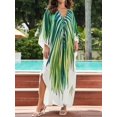 thumbnail image 4 of Bsubsach Caftan for Women Bathing Suit Cover Up Plus Size Animal Print Beach Dress Summer Outfits, 4 of 7
