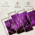 thumbnail image 6 of Elephant Stock Wisteria Willow Tree Wall Art - Horizontal Multi Panel Canvas - Lobby Wall Decor - Floral And Botanical Multi Panel - Brown And Purple Decor - 84" x 54", 6 of 8