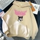 thumbnail image 3 of Sudadera con capucha de Anime japonés Sanrio Kuromi para mujer, sudadera Y2K para estudiantes, jersey de ocio y deportes al aire libre para primavera y otoño, 3 of 5