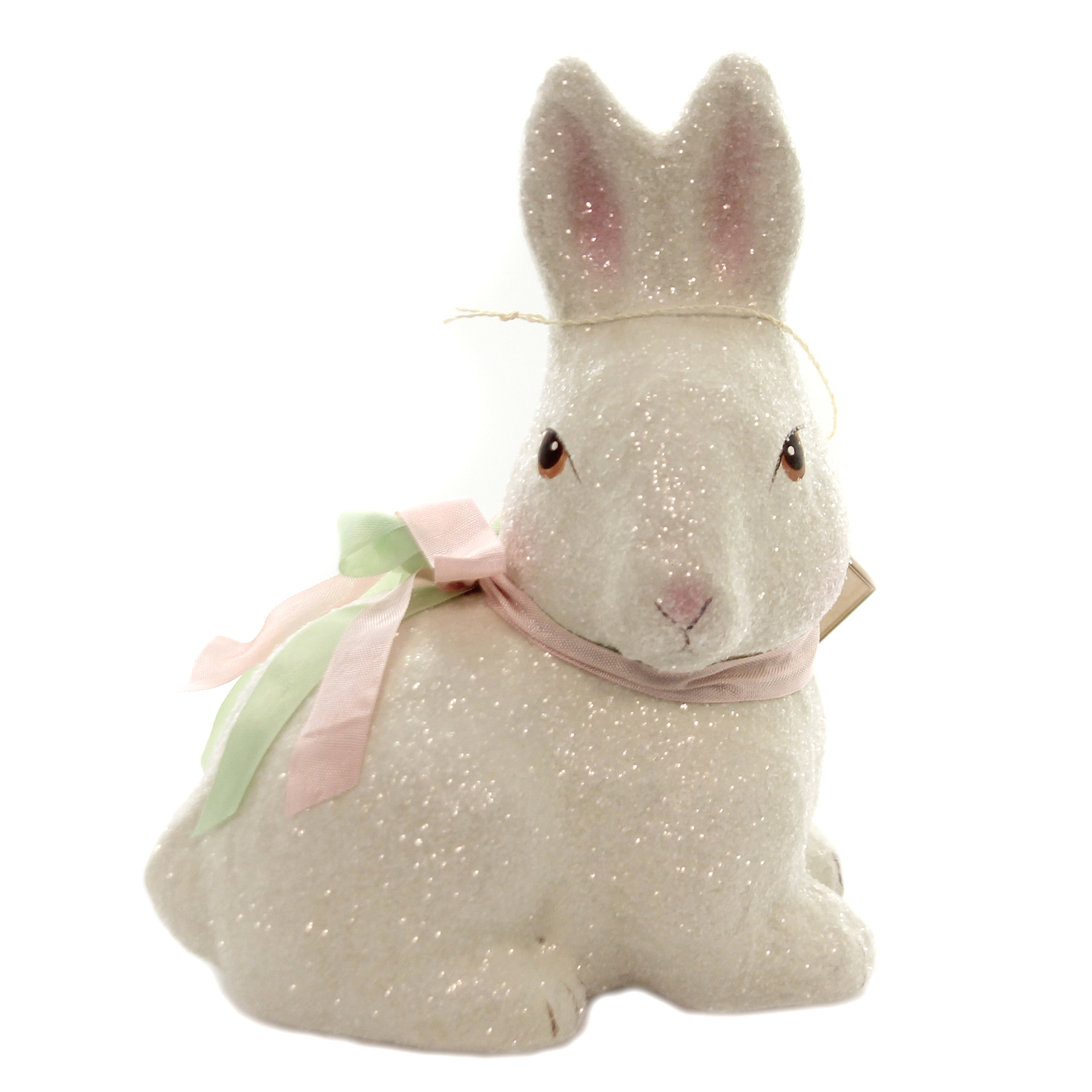Easter Little Bunny Paper Mache Paper Glittered Rabbit Tj9487 Walmart