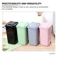 thumbnail image 3 of Raindrops Small Trash Cans 4Pcs Desktop Garbage Barrels with Odor Prevention for Craft Room and Bedroom, 3 of 8