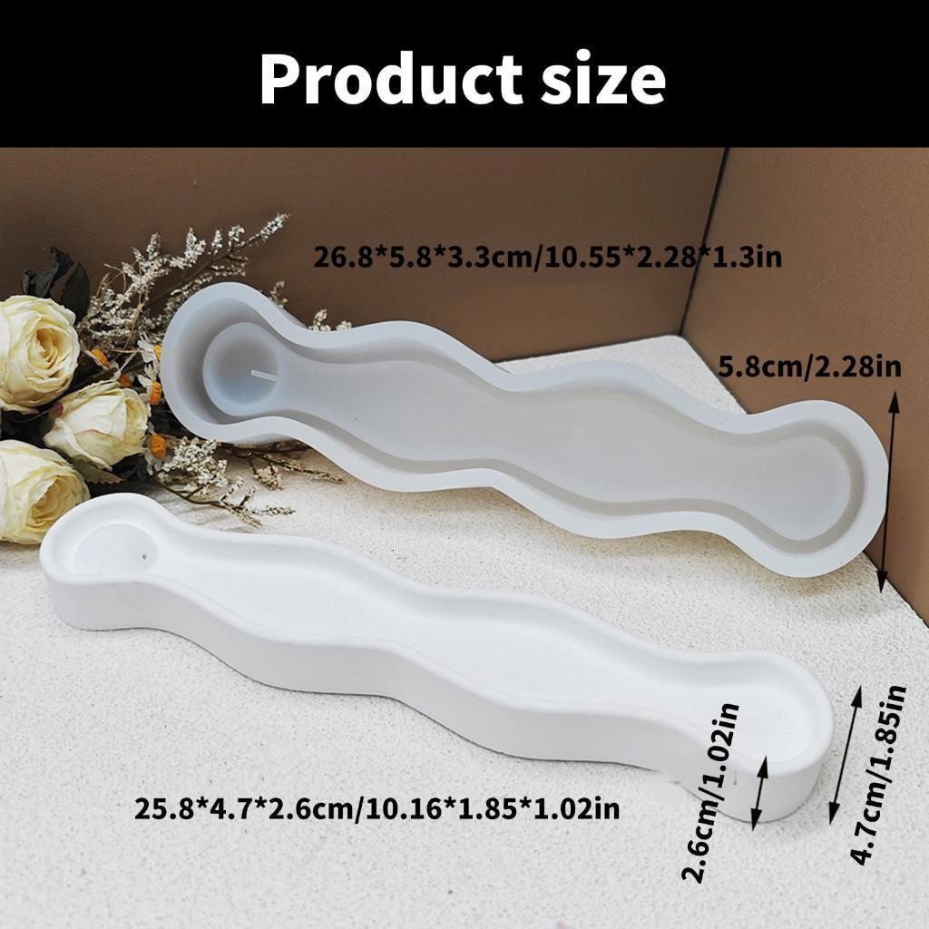 Silicone Mould for Decorative Incenses Holders Handmade Gypsum Home Decoration Mould Incenses Tray Crafting Mold