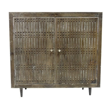 Sarah Solid Wood 2 Door Sideboard in Brown