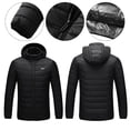 thumbnail image 3 of sweethay Chaqueta calefactable, abrigo calefactor de masaje para mujeres y hombres, temperatura constante con 3 niveles de calefacción, 8 zonas de Suministros térmicos No. 4 sweethay HA046946-04, 3 of 6