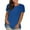 Blue, variant on ZQUUVOU Women'S Plus-Size T Shirt Solid Loose Short Sleeve T-Shirt Pullover B-Black