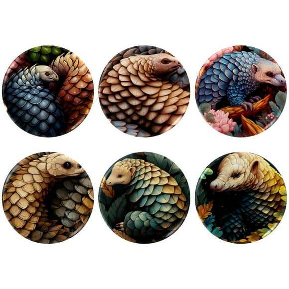 Unique Pangolin Badges with Pins for Backpacks Parties Ties Hats Corporate Events Personalized Custom Photo Text Logo Button