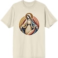 thumbnail image 3 of Virgin Mary  Adult Natural Crew Neck Short Sleeve Tee-Medium, 3 of 4
