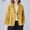 Yellow, variant on under $15 Turilly Lady Coats Oversize Jackets Women's Fashion Color Casua Long Sleeve Suit Jacket Button Cotton and Linen Tops Pockets Blouse