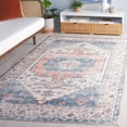 thumbnail image 3 of SAFAVIEH Arizona Tegan Oriental Polyester Area Rug, Beige/Light Blue, 8' x 10', 3 of 13