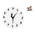 thumbnail image 1 of Reloj de pared con figura de bailarina de ballet, escultura, obra de arte coleccionable, adorno de arte, estatua de caballo para escritorio, decoració, 1 of 8