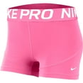 thumbnail image 1 of Nike Women's Pro 3" Shorts (Pink Glow/White, Medium), 1 of 2