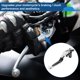 thumbnail image 3 of Palanca de freno y embrague corta larga para Kawasaki ZX7R/ZX7RR 89-03, palanca de manillar de motocicleta ajustable, aleación de aluminio, cabeza tono plateado, mango negro, 3 of 6