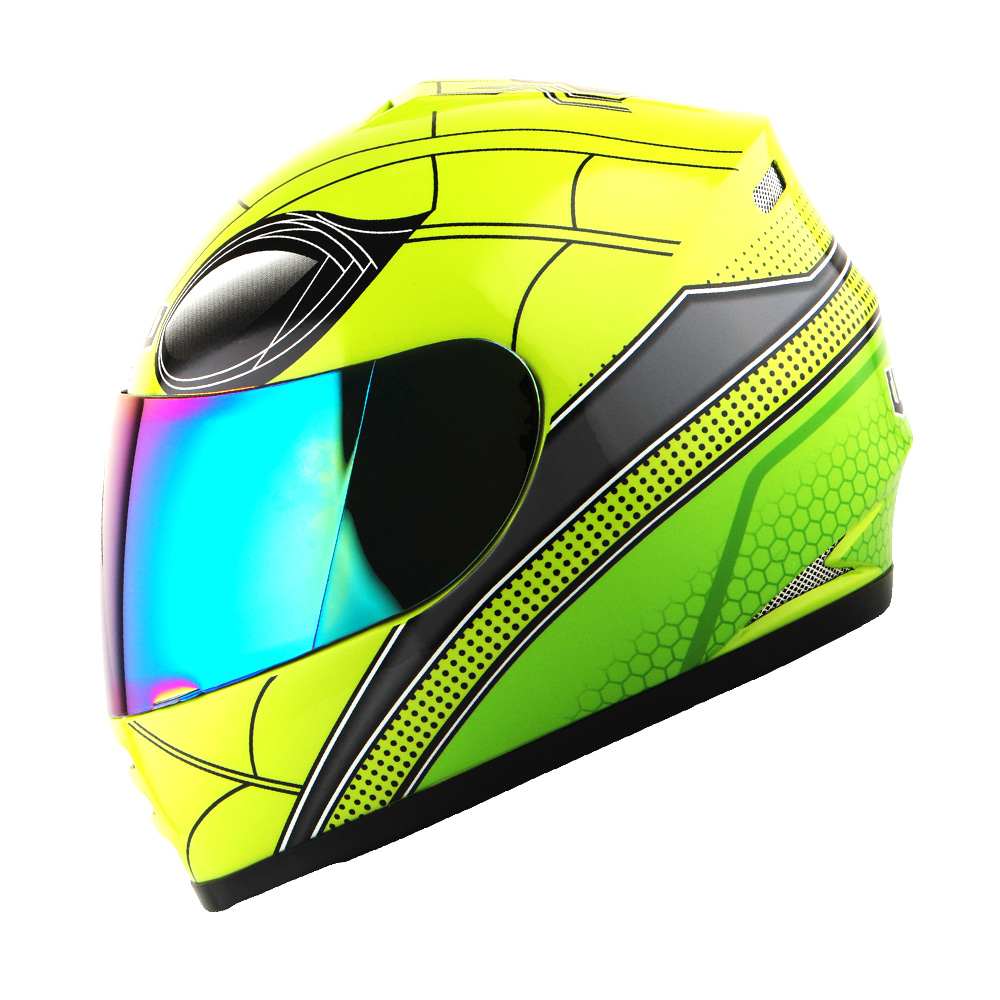 Motorcycle Full Face Helmet Street Bike 