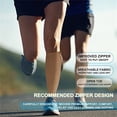 thumbnail image 2 of Sunm Boutique 20-30mmHg Wide Calf Zipper Compression Socks Open Toe Compression Sockings for Women & Men(1 Pair,Beige), 2 of 7