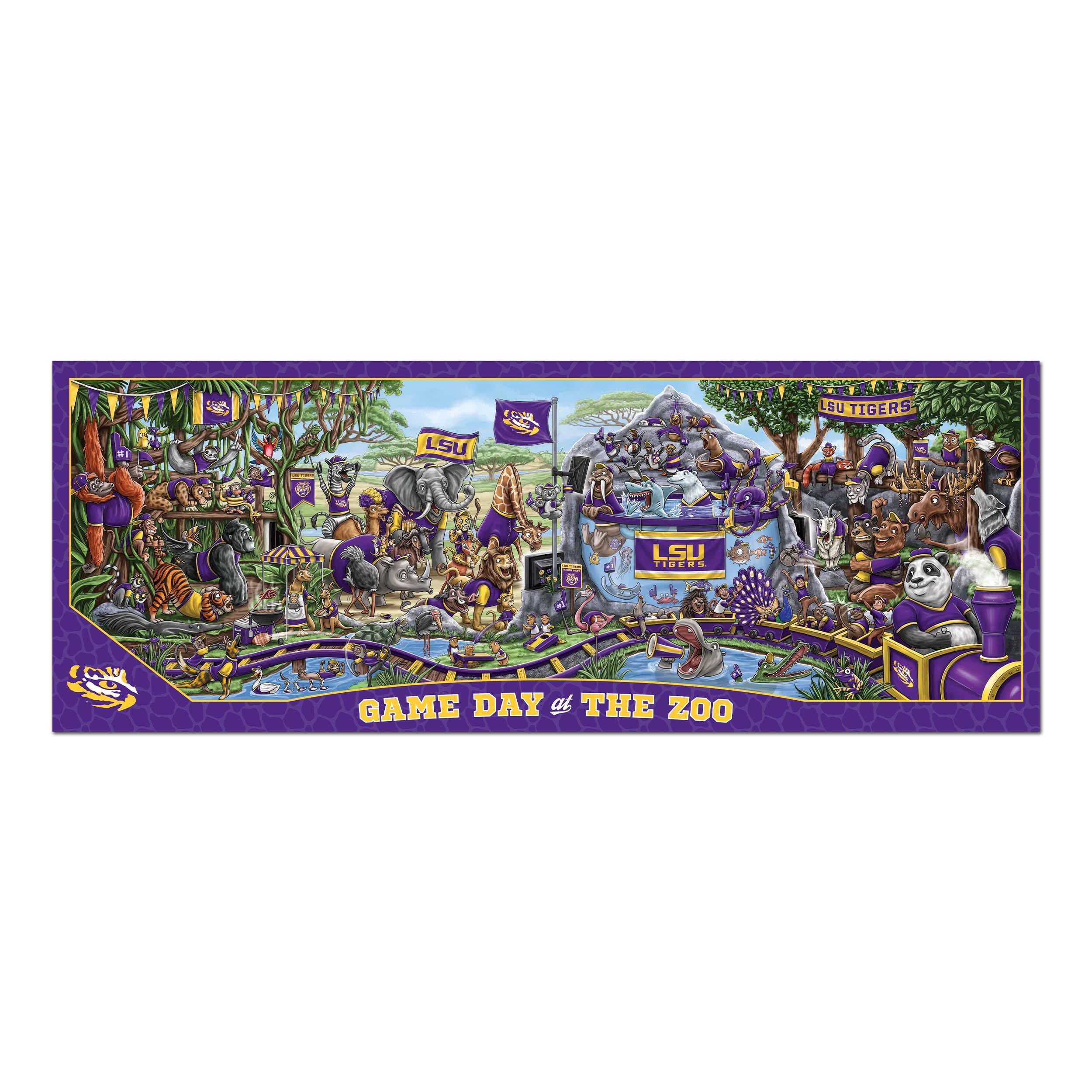 YouTheFan NCAA LSU Tigers Game Day at the Zoo - 500 pc Puzzle