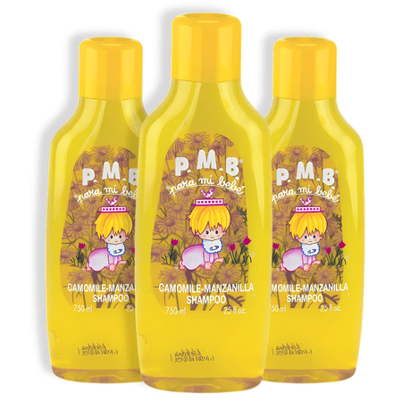 Para Mi Bebe Chamomile Shampoo, Gentle Daily Baby Shampoo 25 fl oz (3-Pack)