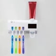 thumbnail image 1 of White Automatic Toothpaste Squeezer Sterilization Shelf, For Smart Rechargeable Uv Toothbrush, Automatic Toothpaste Squeezer, Bathroom Cabinet, 1 of 3