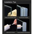 thumbnail image 4 of GFDYREE Glass Shower Door Seal Strip(No Adhesive Include), Frameless Weather Stripping Seal Sweep for Door Windows, Flexible with Durable Weatherproof Silicone for 3/8" Glass, 4 of 7
