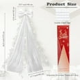 thumbnail image 2 of Christmas Tree Topper Bow，67x16 Inch Velvet Extra Large Room Decor Ribbon Bow for Wedding Engagement Birthday Party，Giant Xmas Bow Decorations for Home Wreath Door Wall(Silver), 2 of 14