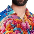 thumbnail image 5 of Mind car Men's Casual Poplin Button Down Short Sleeve Hawaiian Beach Shirt, 5 of 6