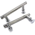 thumbnail image 1 of 2 Pcs 145mm (14.5cm) Poignée de Porte de Douche en Chrome Abs, Trou à Trou, 1 of 3