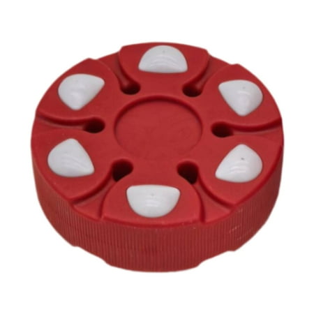 TTETTZ Roller Hockey Puck Hockey Street Puck Gift Practicing Equipment Street Floor Training Ball Hockey Ball for Sports Competition Red