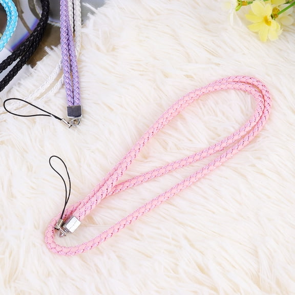 FRCOLOR  5 Pcs Keychain Lanyard Strap Braided Leather Rope Miss