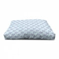 thumbnail image 4 of Whale Pet House, Cartoon Animal with Smile and Swirled Design Inhabitants of the Deep Ocean Theme, Outdoor & Indoor Portable Dog Kennel with Pillow and Cover, 5 Sizes, Pale Blue Muave, by Ambesonne, 4 of 5