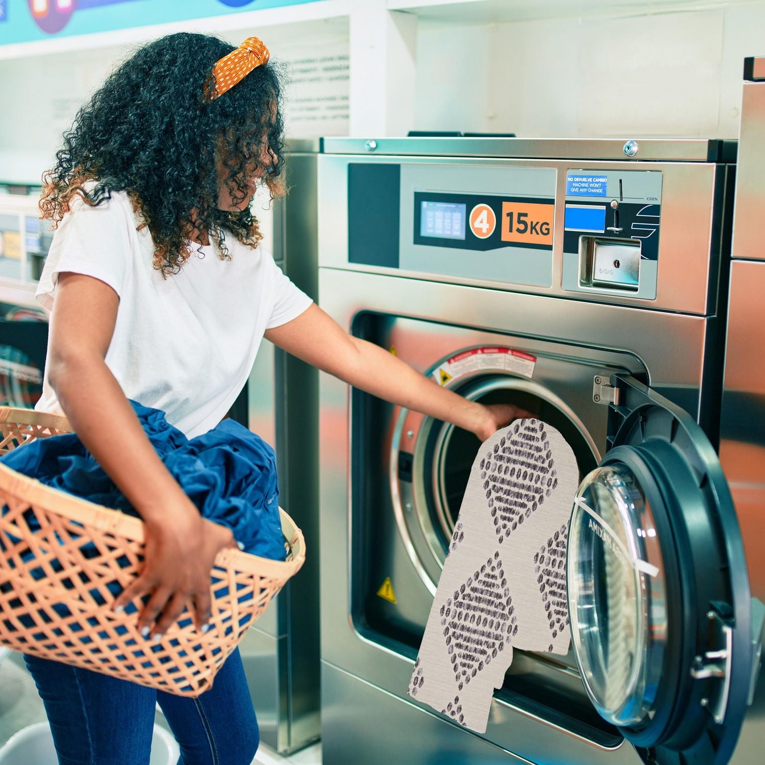 Outdoor Washable Navarre Ivory & Brown 7' x 9' Area Rug