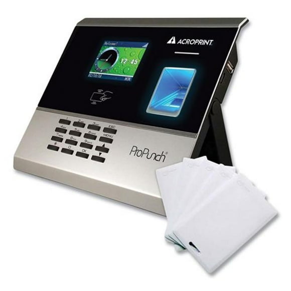 Acroprint OLB300 ProPunch Biometric & Proximity Bundle - Silver