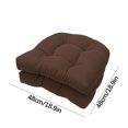 thumbnail image 2 of 2pcs Rocking Chair Cushion,AZXY Chaise Lounge Cushion,Waterproof Fade-Resistant Lounge Chair Cushions for Indoor Outdoor Patio Tatami,Coffee, 2 of 8