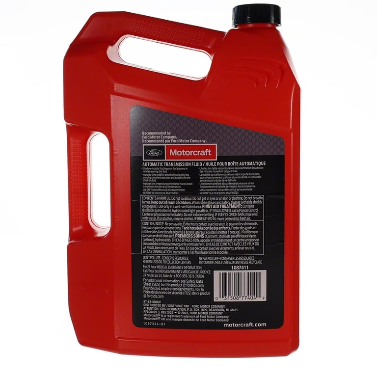 MOTORCRAFT Mercon ULV Synthetic Automatic Transmission Fluid, 5QT