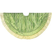 54" Green and Gold Tree skirt
