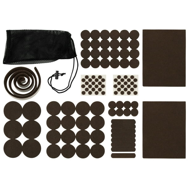 Soft Touch Assorted Self Stick Felt Furniture Pads 108 Piece Value Pack
