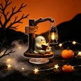 thumbnail image 4 of Halloween Decorations Indoor Clearance, 2D Halloween Spinning Acrylic Tabletop Figurine – Cute Ghost 360-Degree Rotating Ornament, for Mantel, Shelf, Desk & Halloween Gifts (A), 4 of 6