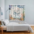 thumbnail image 3 of Octopus Coastal Kitchen Curtains Window Panels, Summer Nautical Starfish Coral Beige Insulated Window Treatment Curtain, Grommet Curtains for Bedroom/Living Room/Bathroom, 2 Piece 52"Wx84"L, 3 of 8