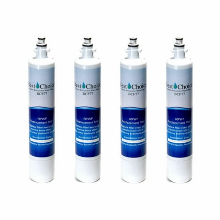 4-PACK REFRIGERATOR WATER FILTER FITS GE RPWF FRENCH-DOOR REFRIGERATOR WSG-4 (Best French Door Refrigerator Brand)