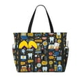 thumbnail image 1 of Easygdp Teeth Bolsa de Viaje de Playa de Gran Capacidad, Bolsa Tote Perfecta para la Playa, Escapadas de Fin de Semana y Viajes, 1 of 7