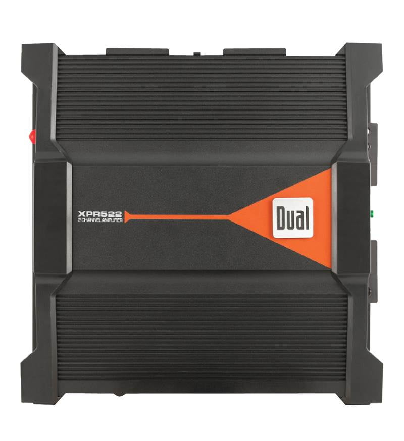 Dual XPE2700 400 watt max 2 channel car amplifier bridgeable with X-Over 