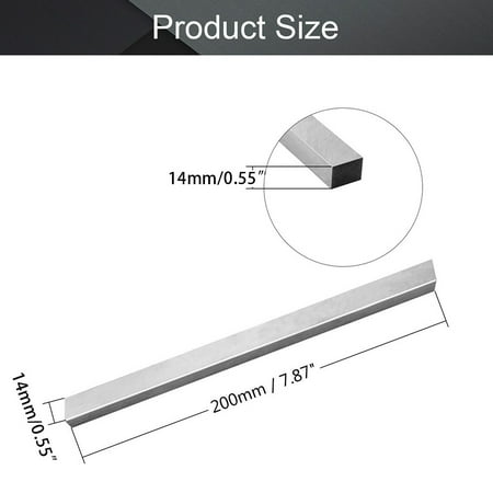 

200mm Length HSS Square Bar Milling Turning Bit Lathe Tool 4~20mm Fly Cutter