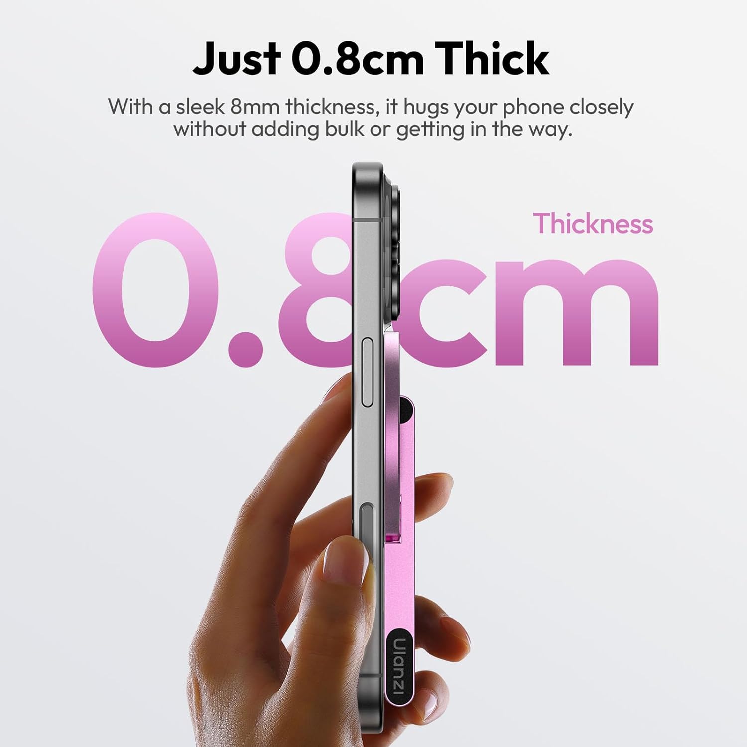 ULANZI MA60 Magnetic Phone Tripod Stand Aluminium Smartphone Mini Tripod Pocket Pink
