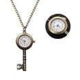 thumbnail image 4 of Miangastore Collier Montre Vintage Rétro Bronze Quartz avec Porte-Clés Couleur Café, 4 of 8