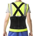 thumbnail image 1 of Faja lumbar TEKOMVO para el trabajo - Cinturón de soporte lumbar para aliviar el dolor lumbar, levantar objetos pesados y hernias discales - Faja lumbar industrial para el trabajo con correas para los, 1 of 5