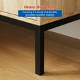 thumbnail image 6 of Goldensoil Rattan Storage Cabinet, 2-Tier Shelf Sideboard, Kitchen Sideboard Accent Cabinet, Beige, 6 of 8