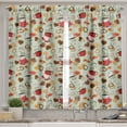 thumbnail image 2 of Ambesonne Tea Party Valance & Curtain, Heart Shaped Cookies, 55"x45", Multicolor, 2 of 7