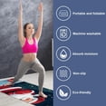thumbnail image 2 of Santa Claus Yoga Towel with Storage Bag, 72.8"x26.8", Suitable for Yoga, Pilates, Fitness, etc. - Yoga Blanket, Yoga Mat Towel., 2 of 6